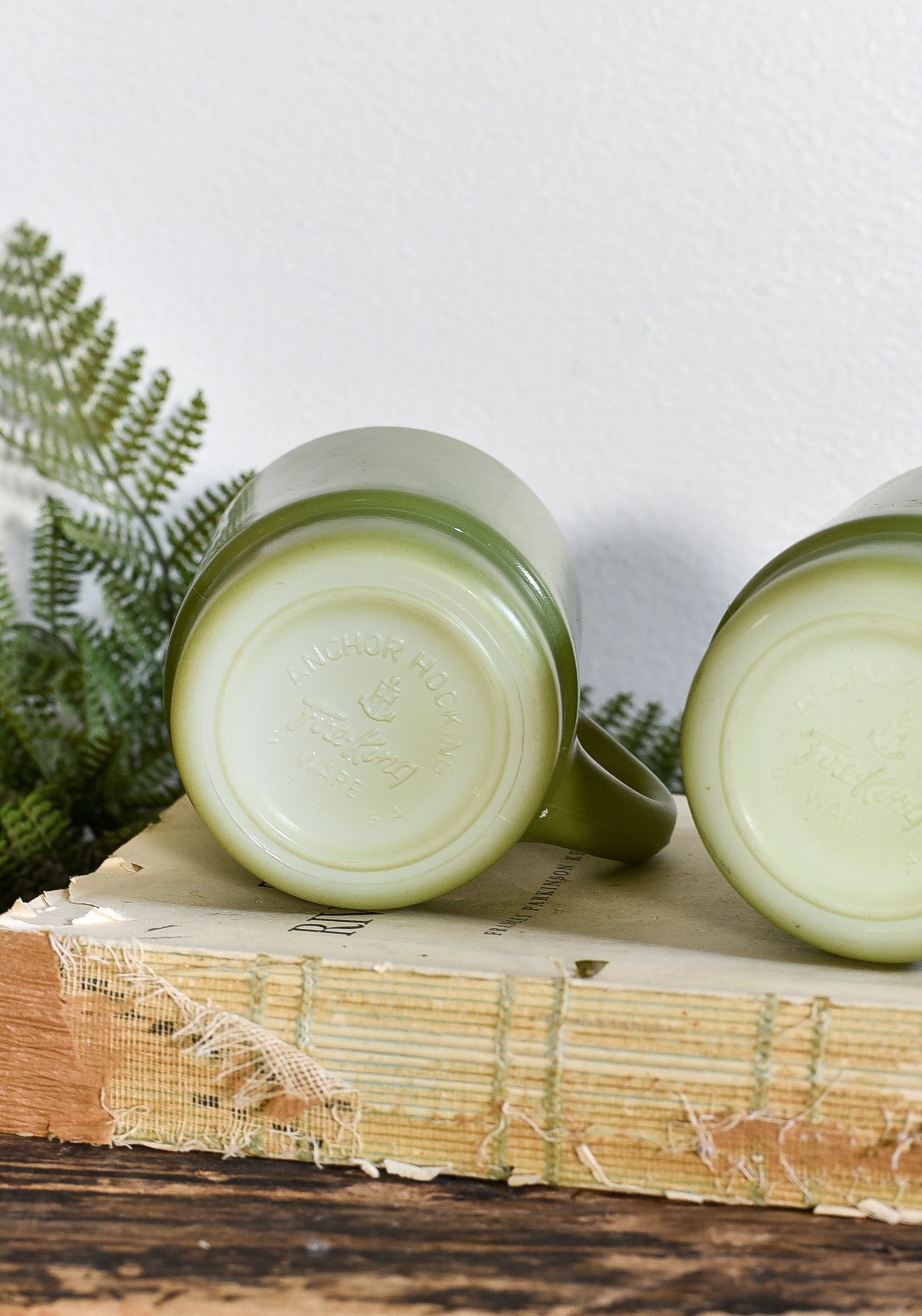 vintage anchor hocking Fire King coffee mug