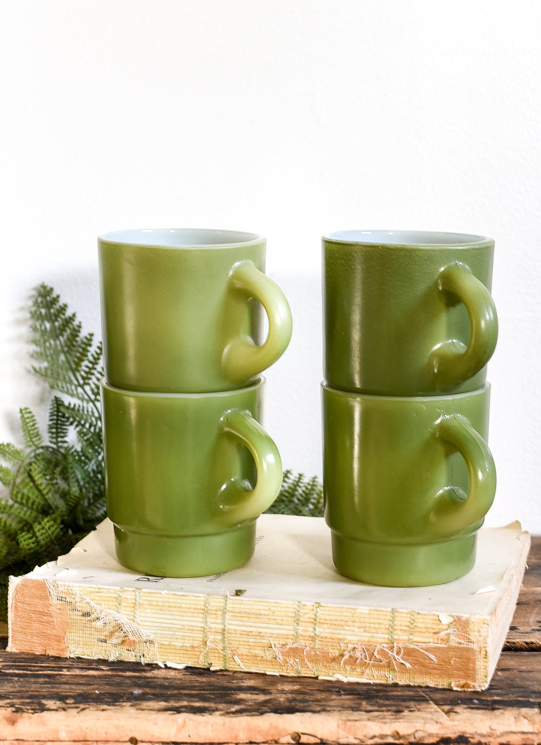 vintage anchor hocking Fire King coffee mug