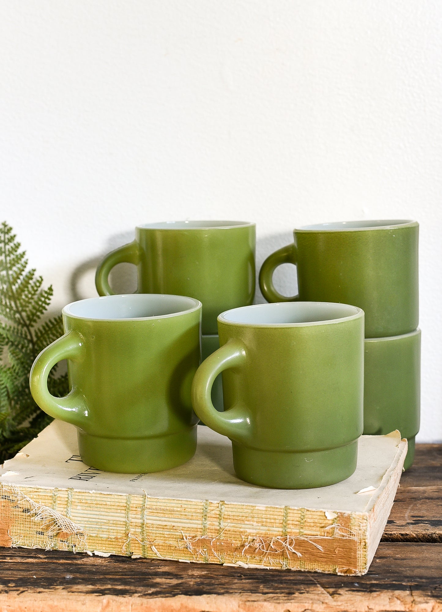 vintage anchor hocking Fire King coffee mug