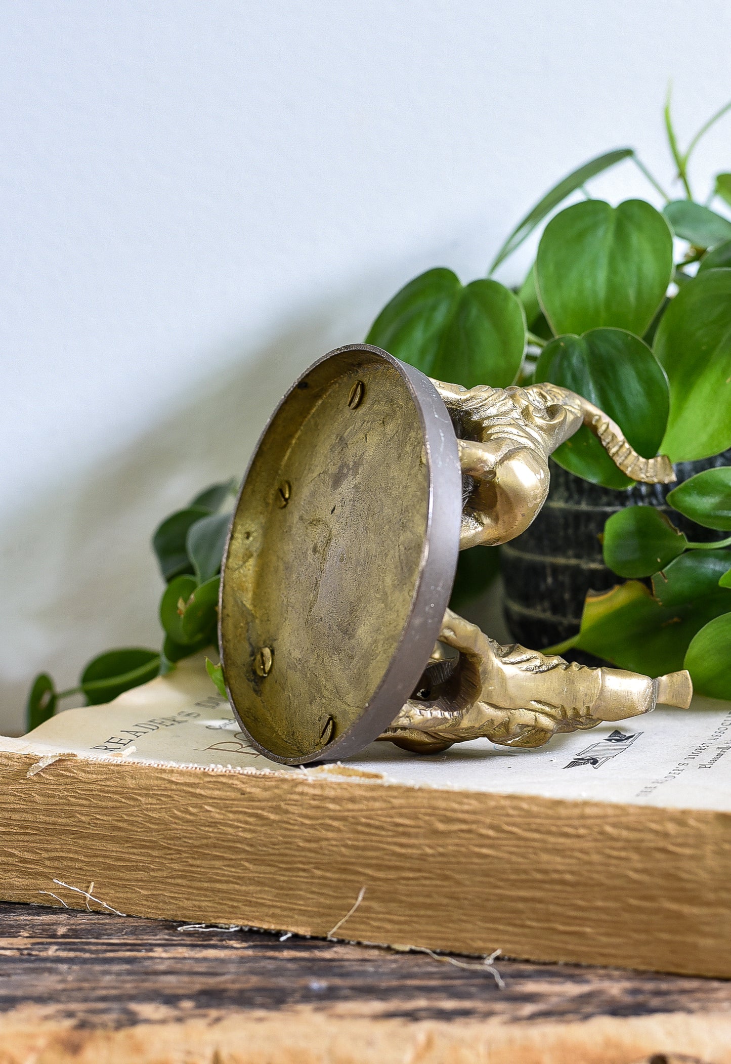 VINTAGE BRASS ELEPHANTS