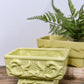 lime-yellow-vintage-pottery-planters