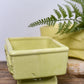 lime-yellow-vintage-pottery-planters