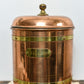 vintage- brass-copper-canister-set