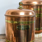 vintage- brass-copper-canister-set