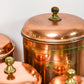 vintage- brass-copper-canister-set