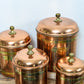vintage- brass-copper-canister-set