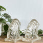 MCM GLASS HORSE BOOKENDS