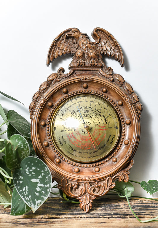 VINTAGE-CONVEX-FEDERAL-SELSI-BAROMETER