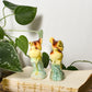 VINTAGE DEER SALT & PEPPER SHAKERS