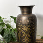 VINTAGE ETCHED BRASS VASE