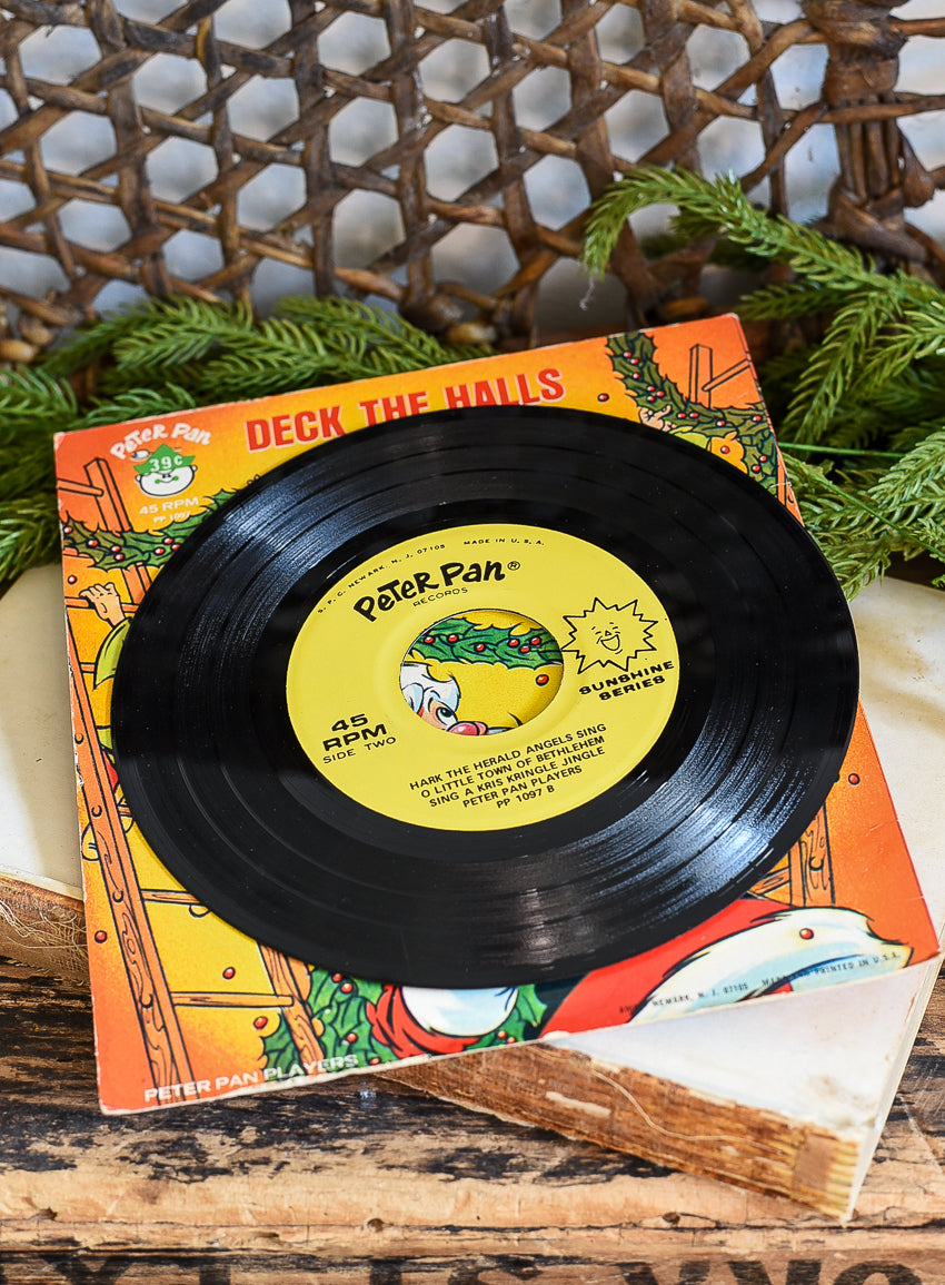 VINTAGE DECK THE HALLS WITH BOUGHS OF HOLLY 45 RECORD