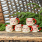 mini vintage santa mugs