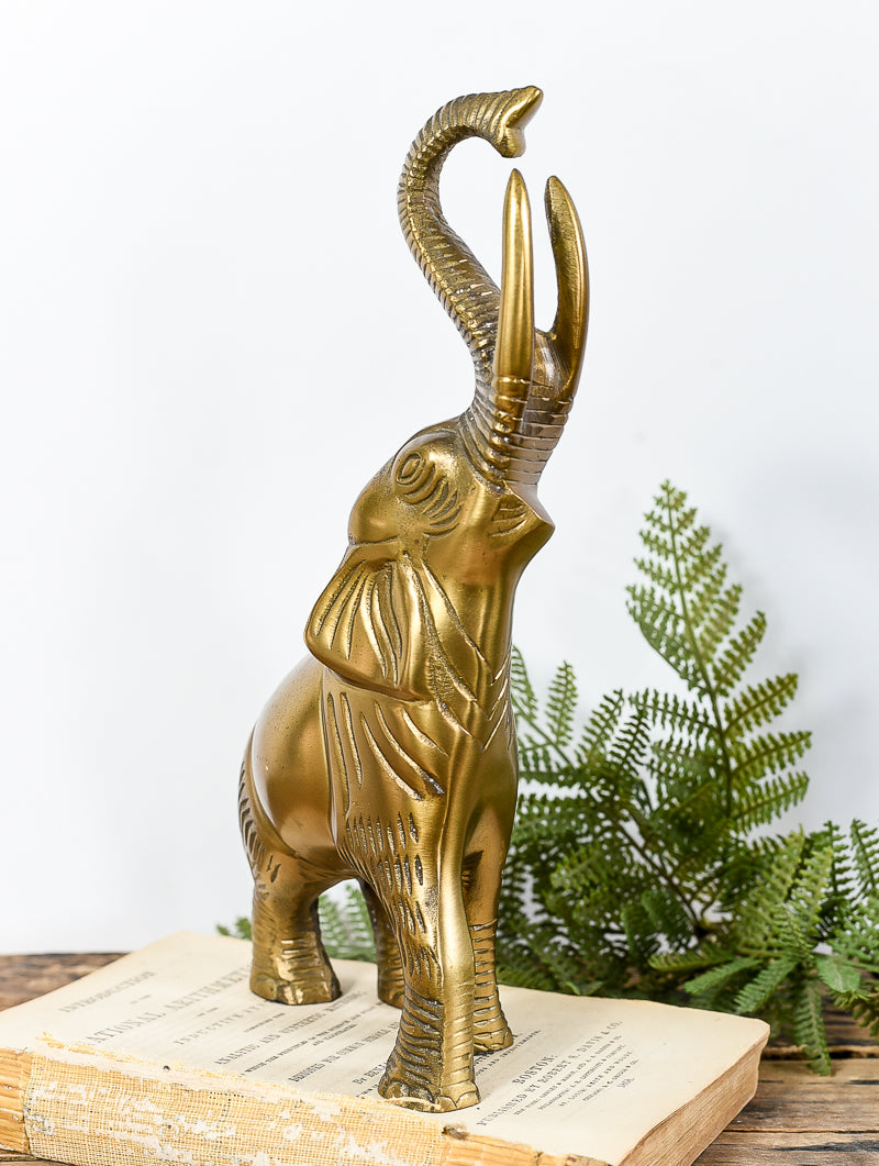 solid brass elephant 